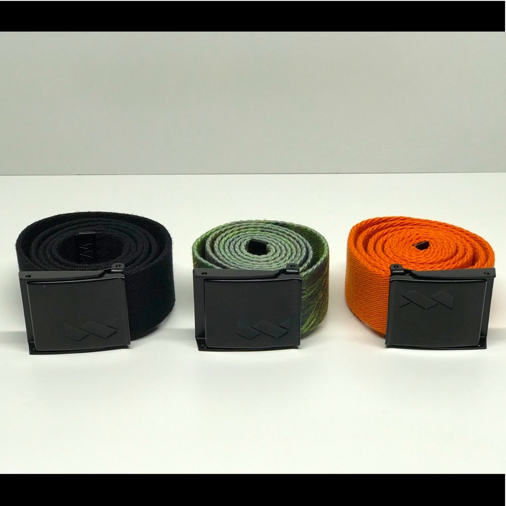 Walls Belt 3 Pieces Belt Col Black/Green /Orange